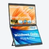 S156A01D HotYeah Triple Laptop Screen Extender, 15.6" 1080P FHD IPS Folding Stacked Portable Dual Monitor, USB-C Travel Extended Computer Display w/VESA, 180° Rotation, Plug & Play (Windows Only)